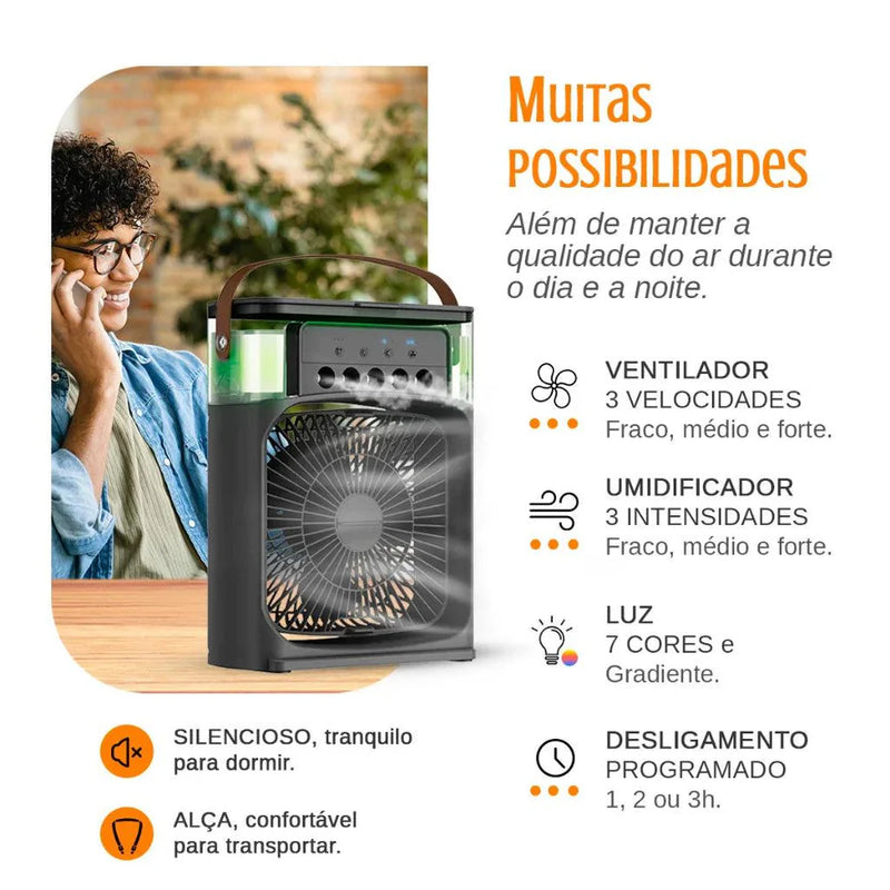 AirFresh - Mini Ar Condicionado Portátil 3 em 1